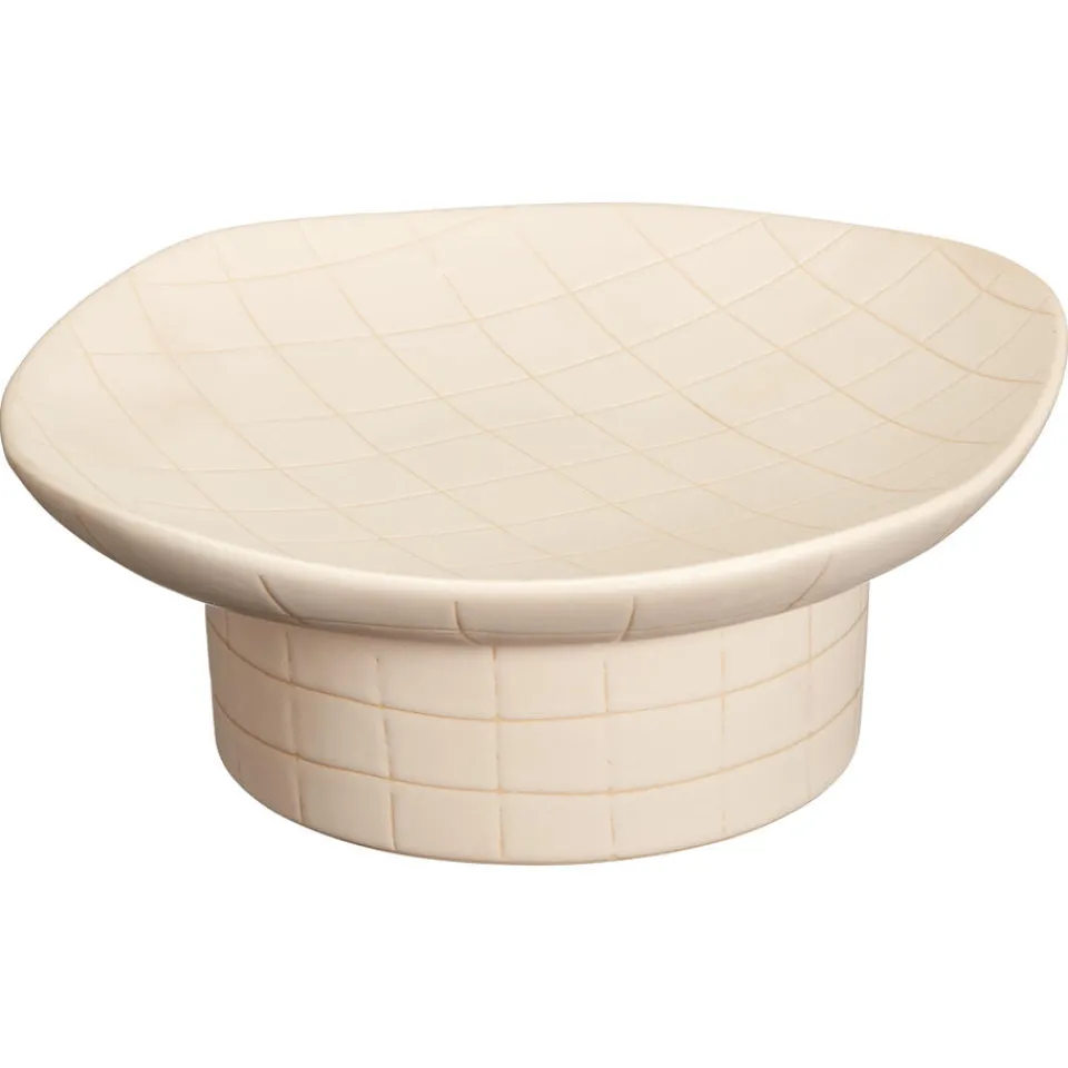 Kwantum Keukenaccessoires|Decoratie Schalen|Decoratie Schaal Op Voet Rocci Beige