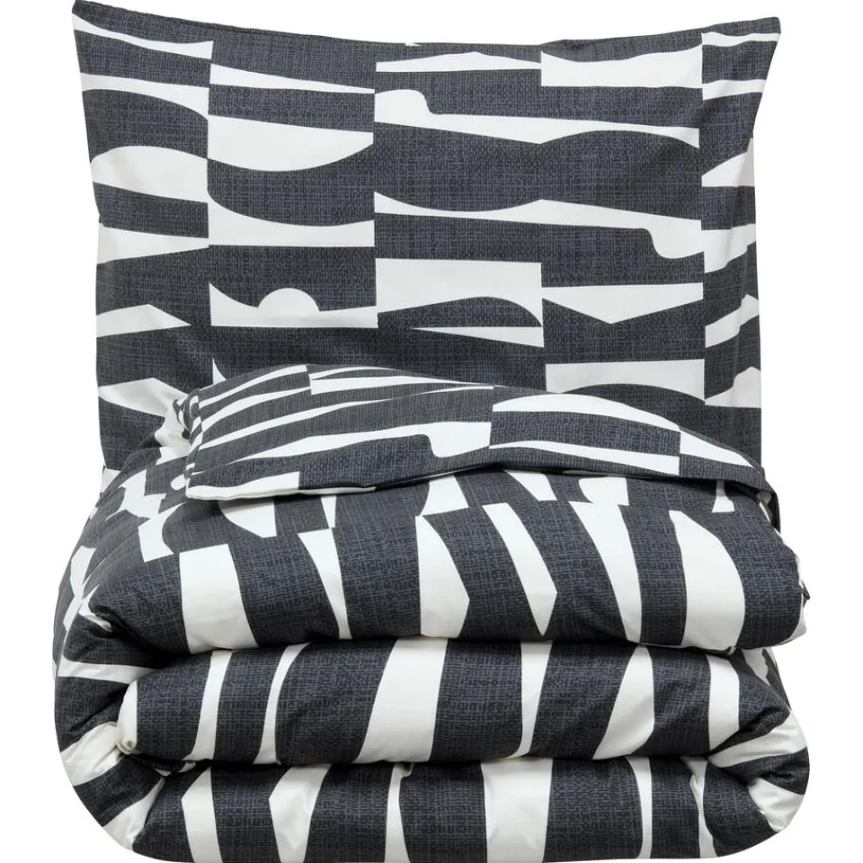 Kwantum Dekbedovertrekken|Beddengoed|Dekbedovertrek Flanel Ozzie Zwart Wit 140x220 Cm