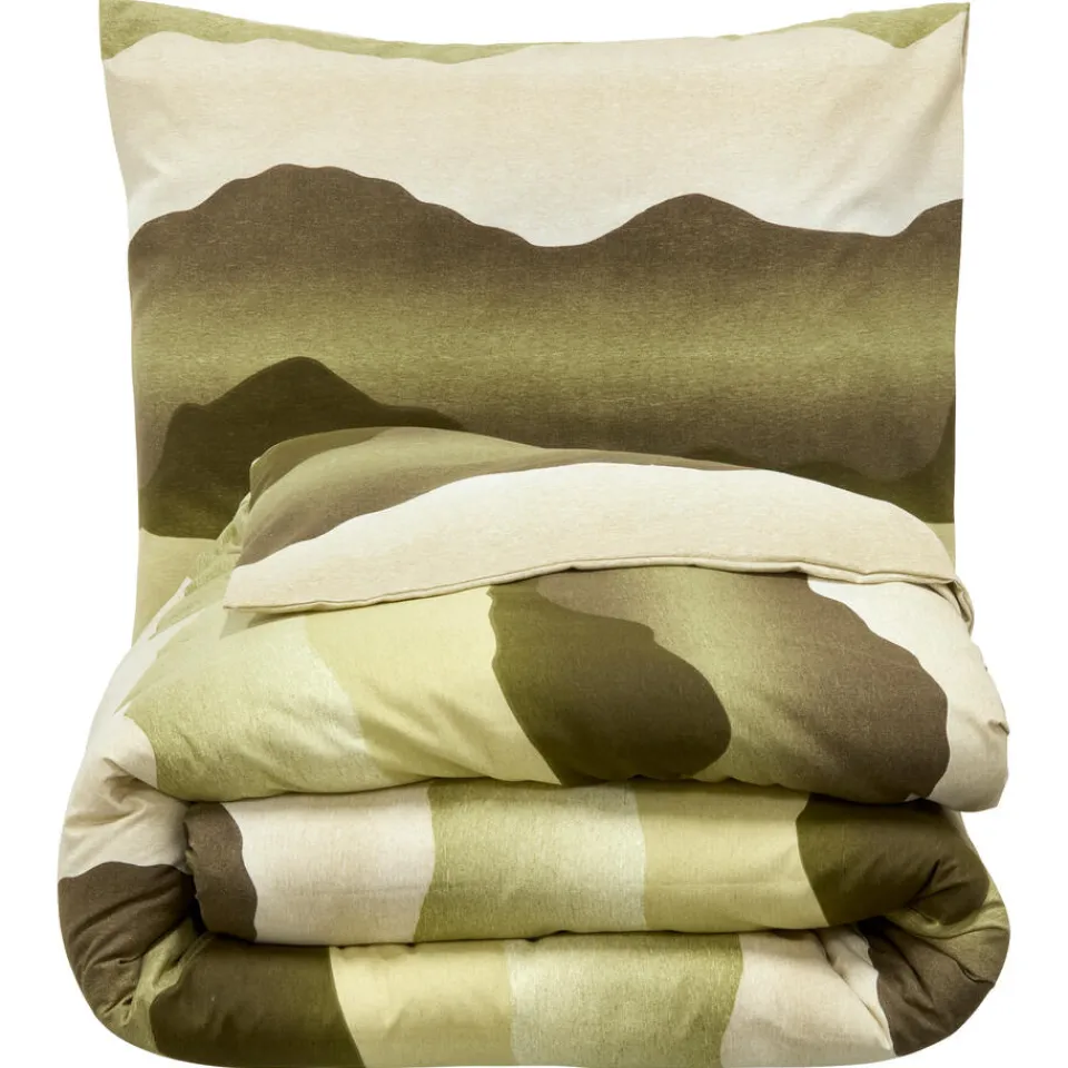 Kwantum Dekbedovertrekken|Beddengoed|Dekbedovertrek Flanel Bregje Groen 240x220 Cm