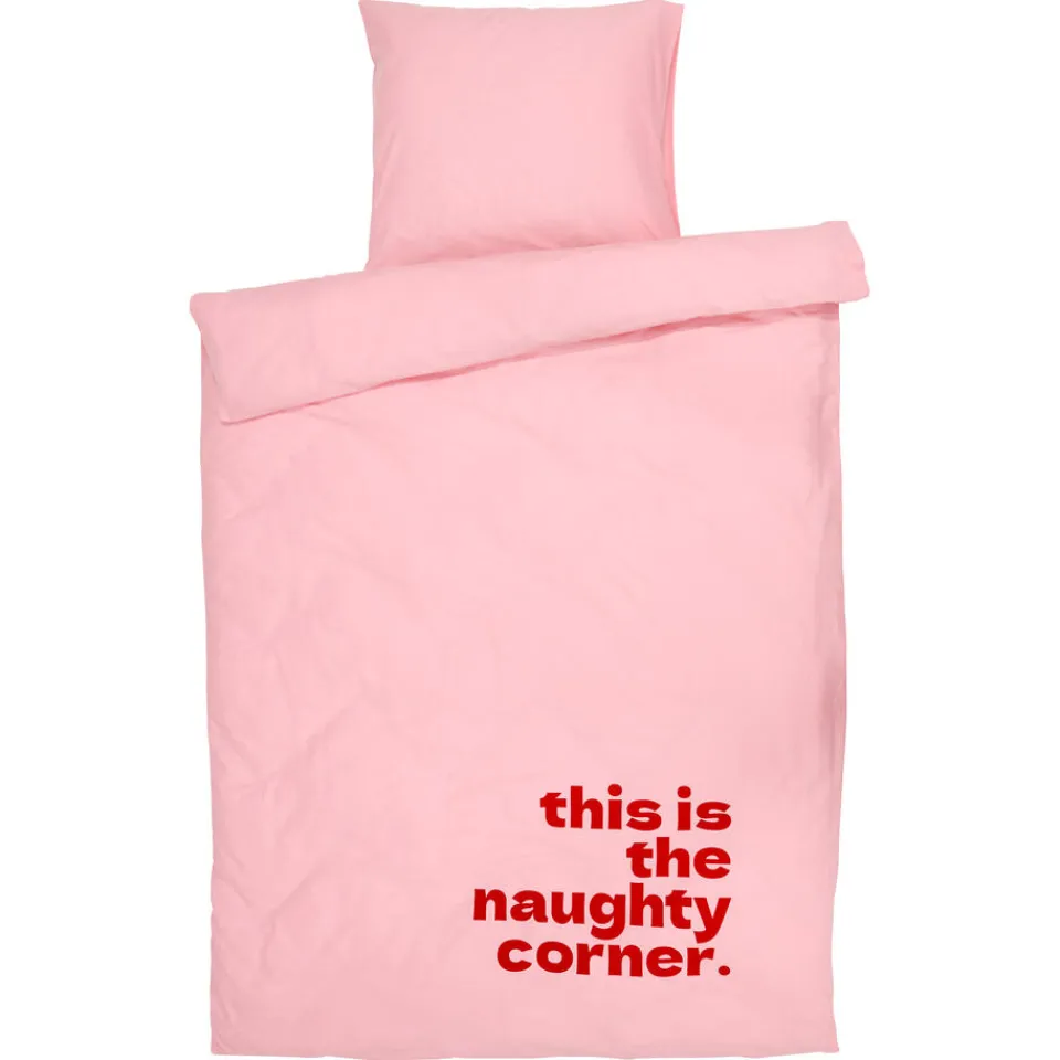 Kwantum Dekbedovertrekken|Beddengoed|Dekbedovertrek Naughty Corner Roze 240x240 Cm