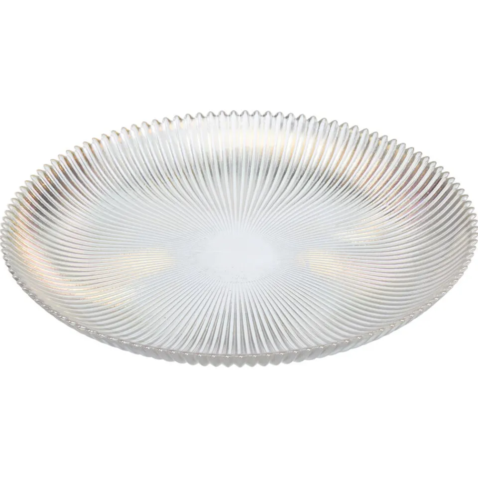 Kwantum Kerstservies|Borden|Dinerbord Ribbel Holo - ⌀21cm