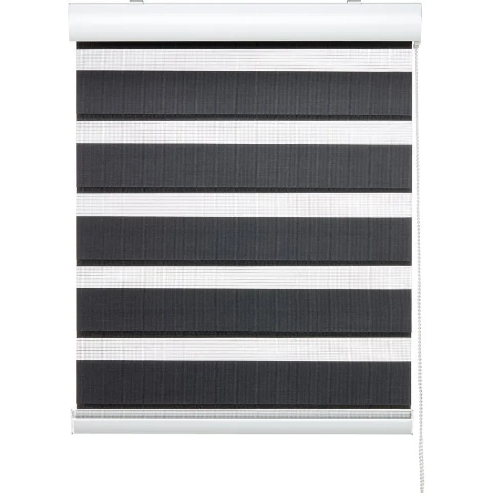 Kwantum Duo-Rolgordijnen|Duo Rolgordijn Eva Antraciet 100x175 Cm