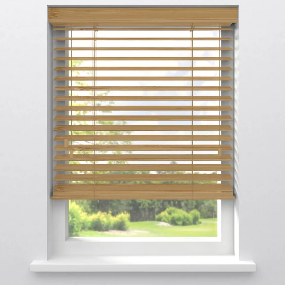 Kwantum Aluminium Jaloezieën|Houten Jaloezieën|Fenstr Bamboe Jaloezie Wietze Honing 50mm