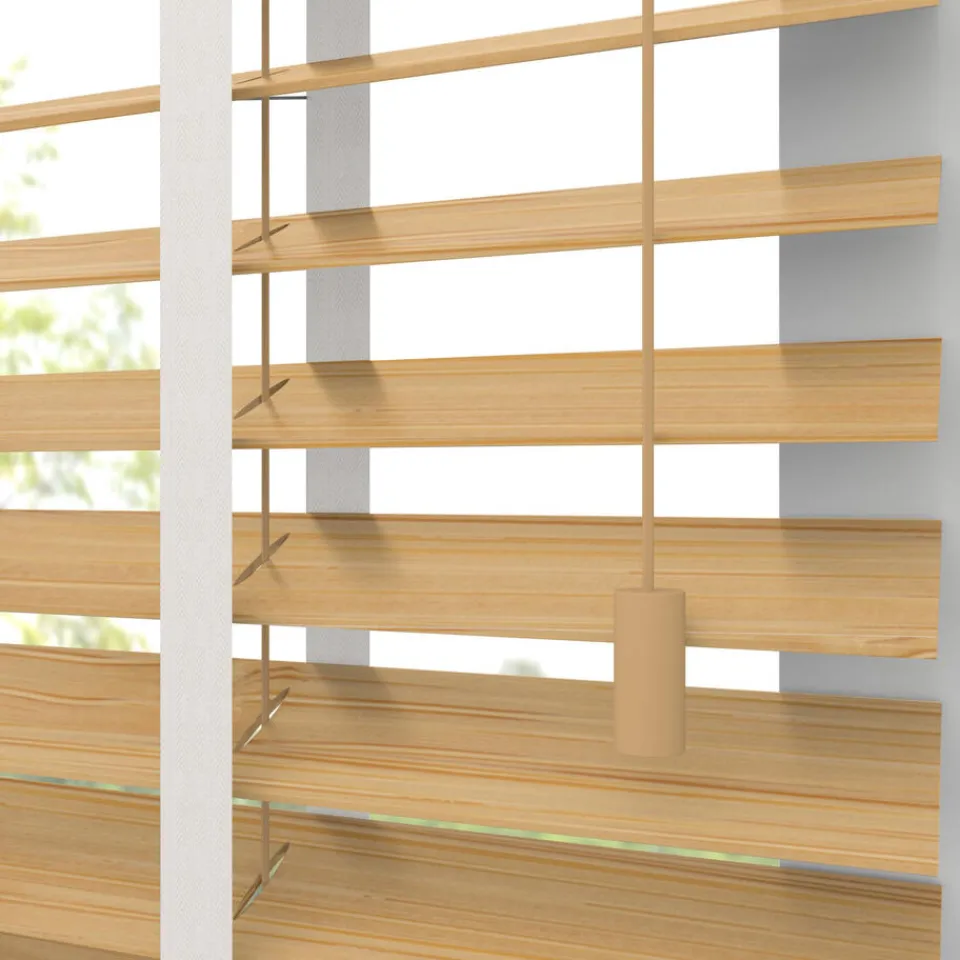 Kwantum Aluminium Jaloezieën|Houten Jaloezieën|Fenstr Bamboe Jaloezie Wietze Honing 50mm