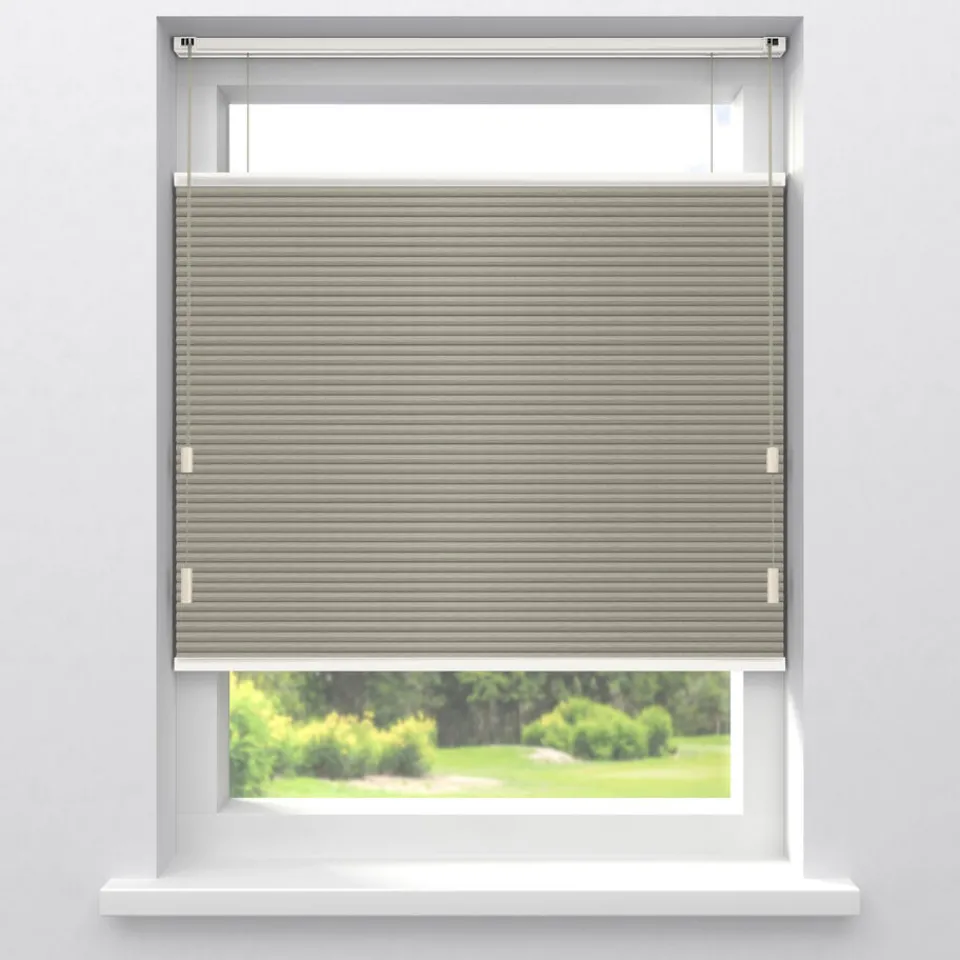 Kwantum Plisségordijnen|Fenstr Dubbel Plisségordijn Thirza Verduisterend