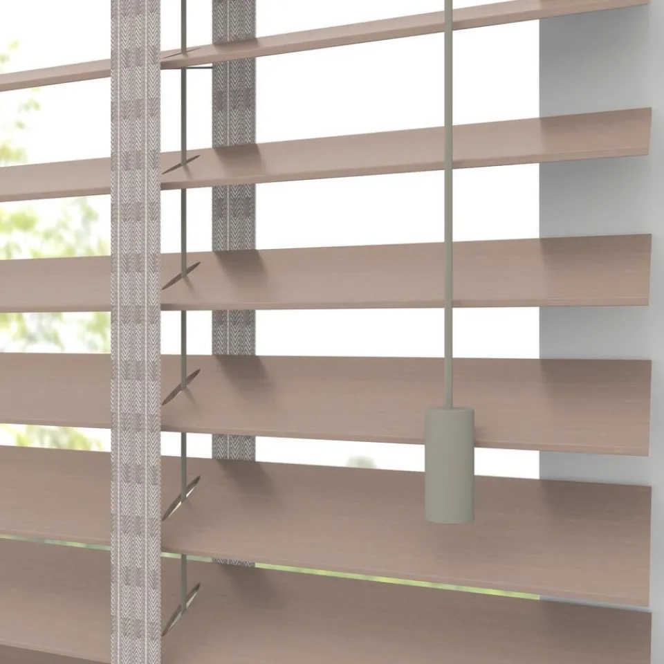 Kwantum Aluminium Jaloezieën|Houten Jaloezieën|Fenstr Houten Jaloezie Jens 50mm