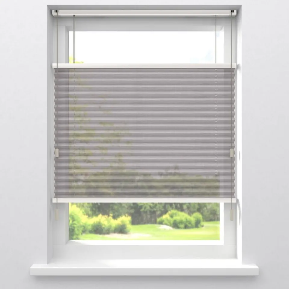 Kwantum Plisségordijnen|Fenstr Plissé Fenna Cappucino Transparant