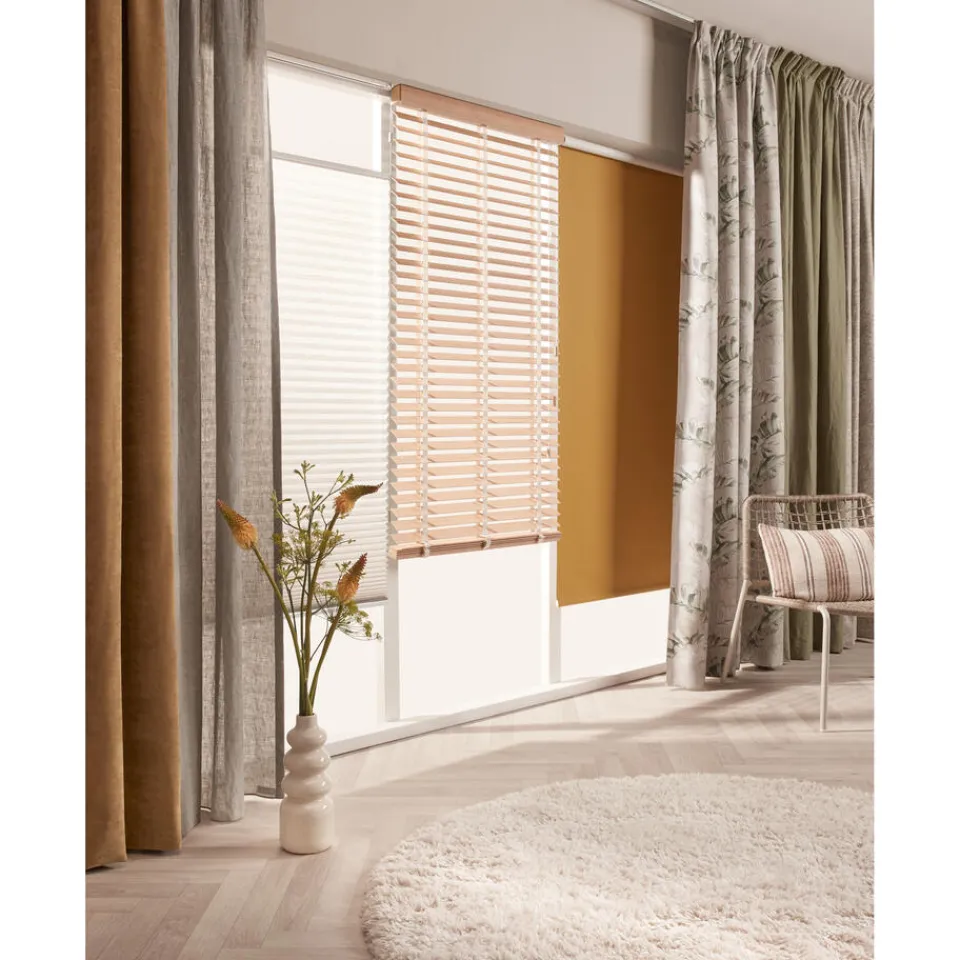 Kwantum Plisségordijnen|Fenstr Plissé Fenna Cappucino Transparant