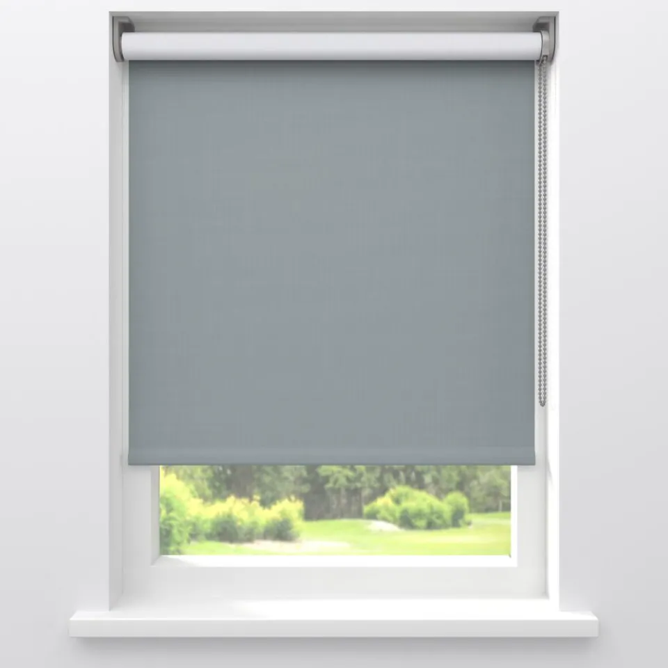 Kwantum Rolgordijnen|Fenstr Rolgordijn Noor Staalgrijs Verduisterend