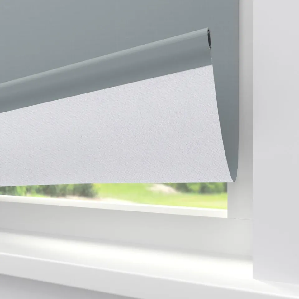 Kwantum Rolgordijnen|Fenstr Rolgordijn Noor Staalgrijs Verduisterend