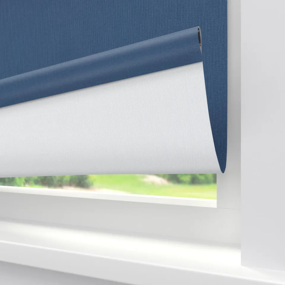 Kwantum Rolgordijnen|Fenstr Rolgordijn Noor Donkerblauw Verduisterend