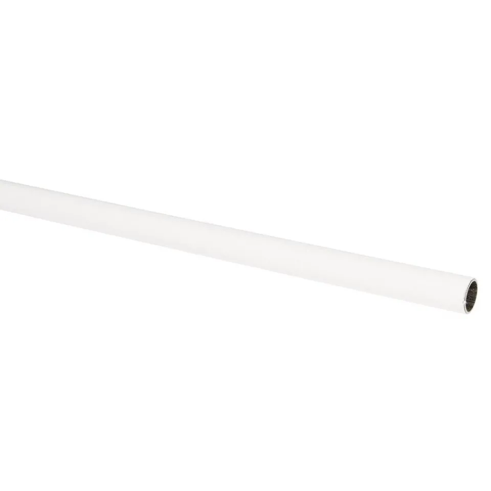 Kwantum Gordijnroedes|Gordijnroede 100 Cm Wit Kunststof - Ø13mm