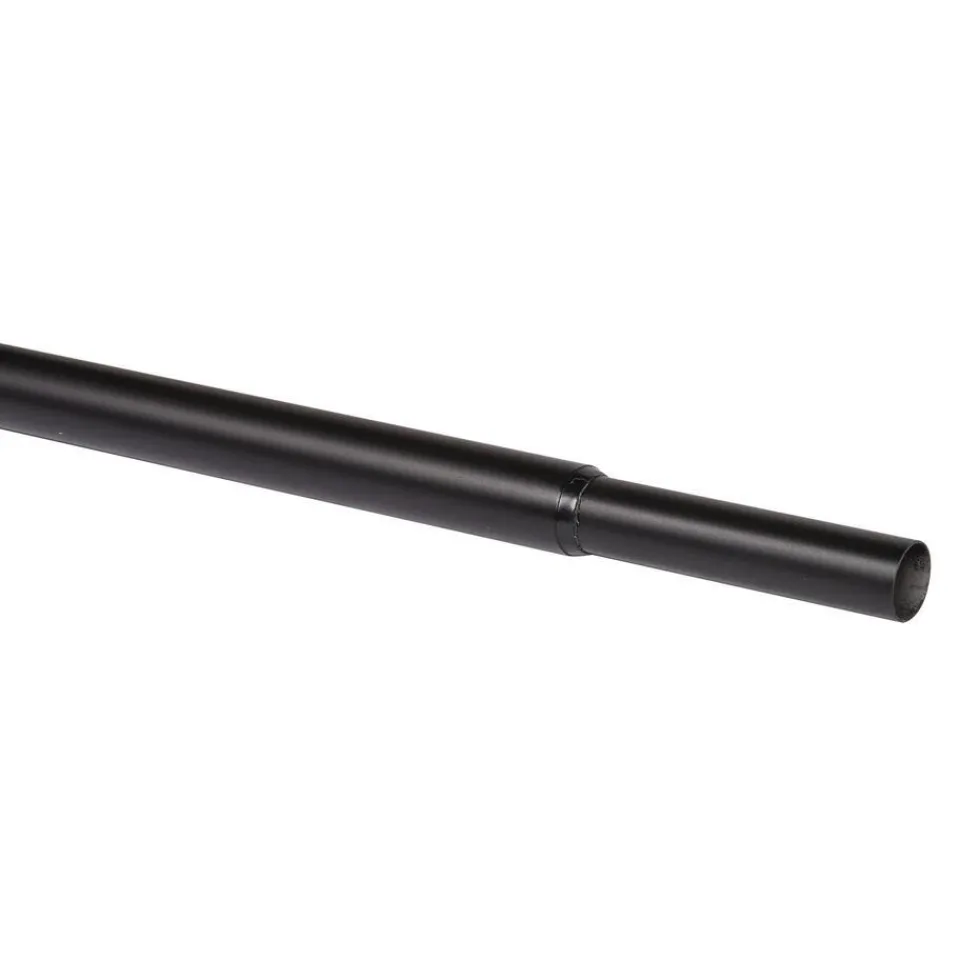 Kwantum Gordijnroedes|Gordijnroede 170-300 Cm Zwart Metaal - Ø16-19mm