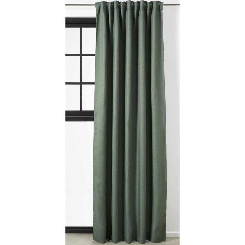 Kwantum Kant En Klaar Gordijnen|Gordijnen|Kant En Klaar Gordijn Ziva Donkergroen