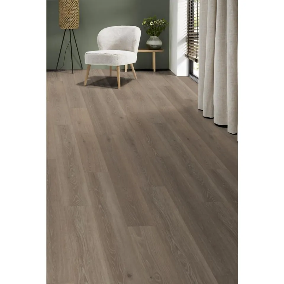 Kwantum Klik Pvc-Vloeren|Klik PVC Laurin Taupe Eiken