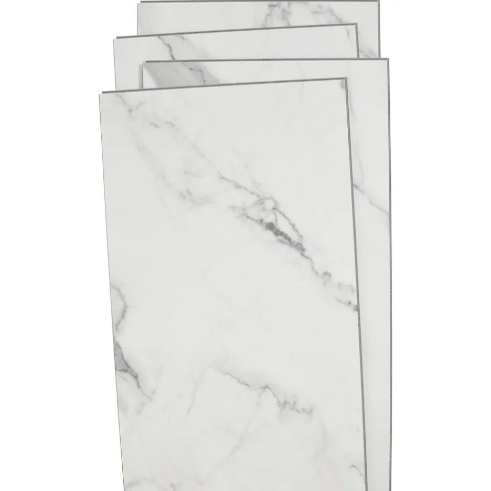 Kwantum Klik Pvc-Vloeren|Klik PVC Marble Wit Tegel XL Plank