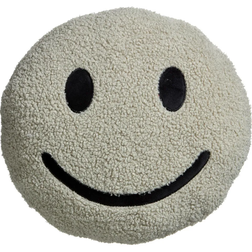 Kwantum Sierkussens|Kussen Smiley Greige Ø35 Cm ø 35 Cm