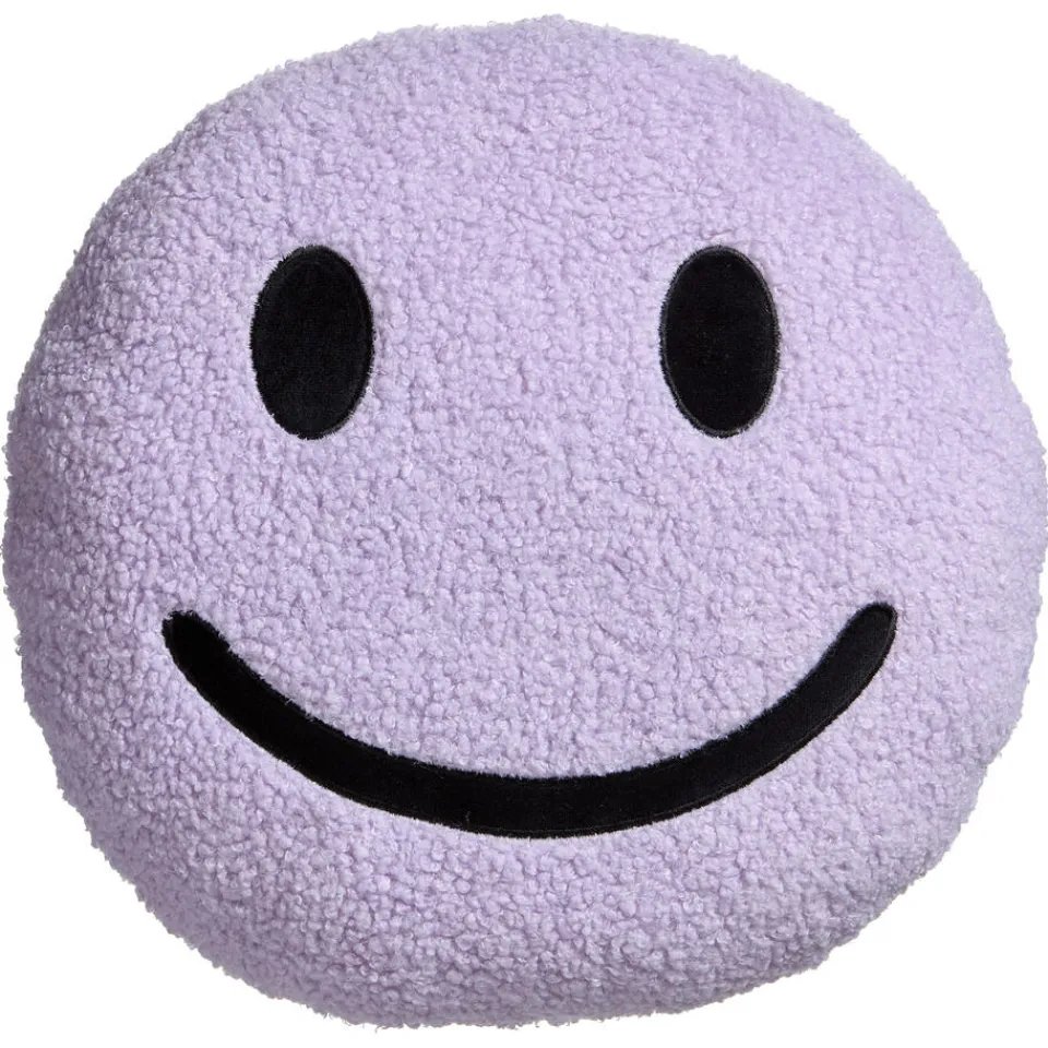Kwantum Sierkussens|Kussen Smiley Lila Ø35 Cm ø 35 Cm