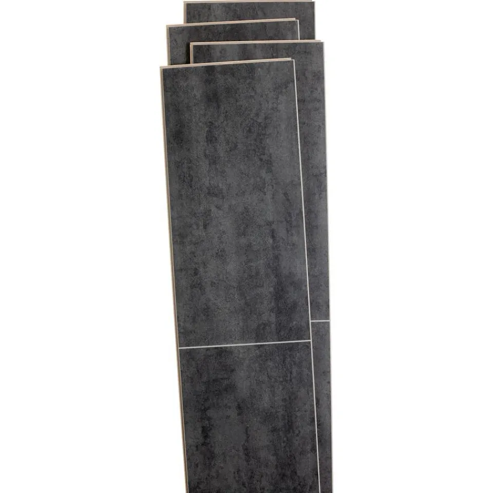 Kwantum Tegellook Laminaat|Extra Breed Laminaat|Laminaat Brewton Antraciet XL Plank