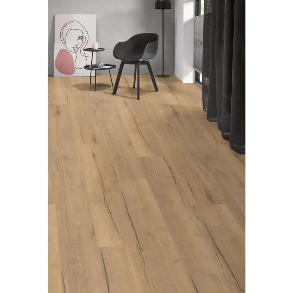 Kwantum Extra Breed Laminaat|Houtlook Laminaat|Laminaat Vernon Licht Beige