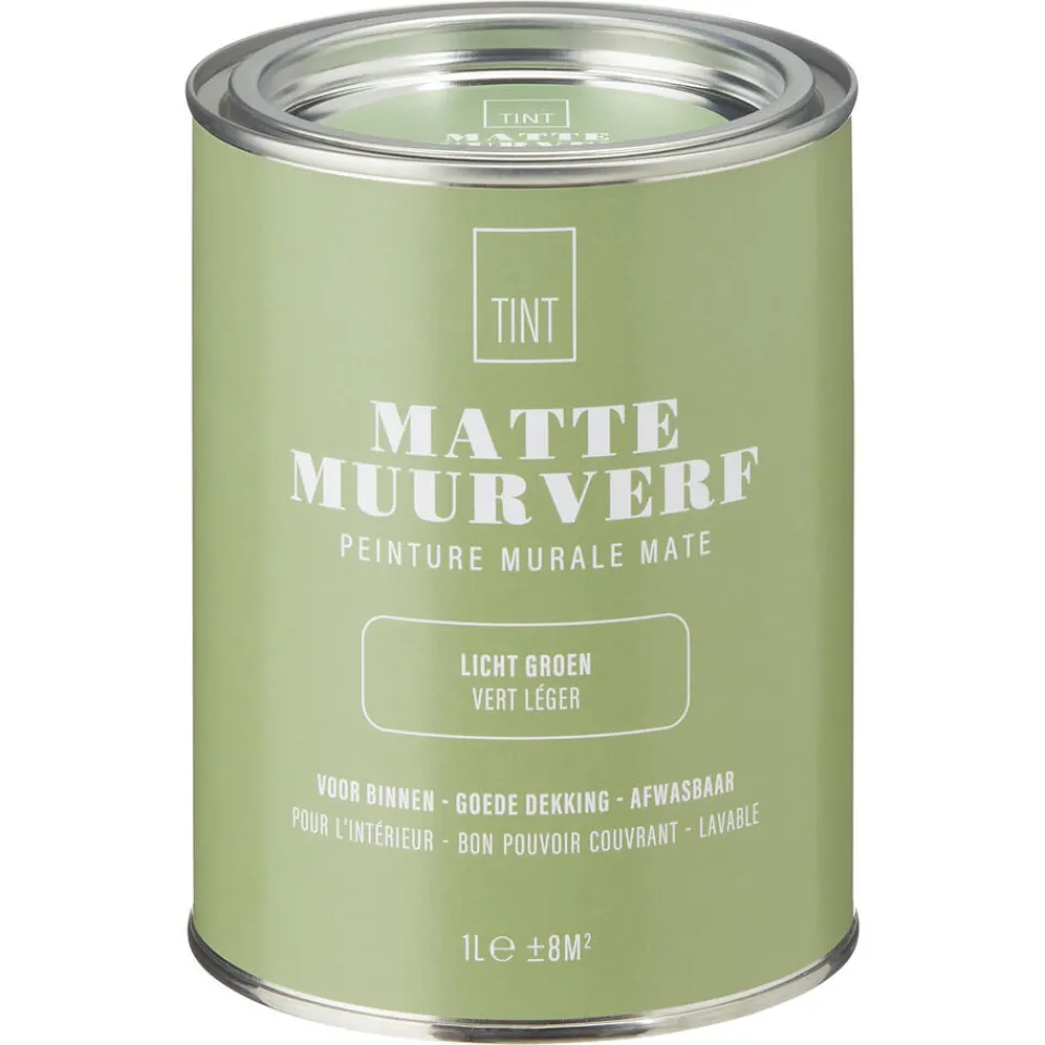 Kwantum Muurverf|Muurverf Mat Licht Groen 1 L