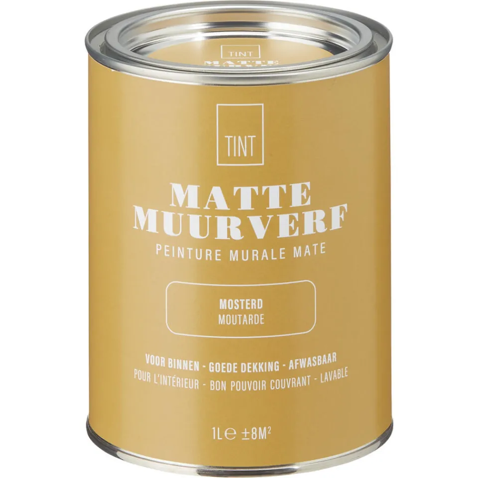 Kwantum Muurverf|Muurverf Mat Mosterd 1 L