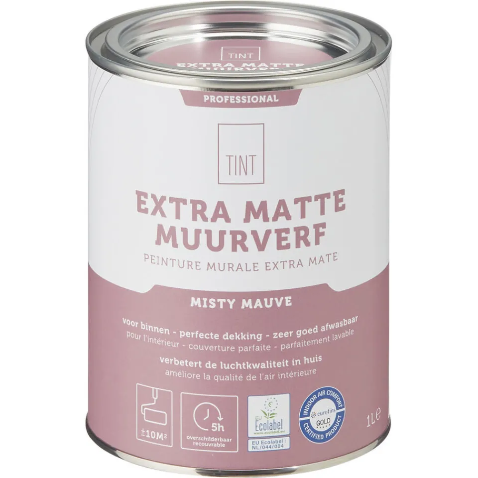 Kwantum Muurverf|Muurverf Professional Misty Mauve 1 L