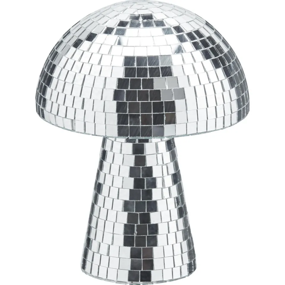 Kwantum Kerstdecoratie|Decoratie Beelden|Object Paddenstoel Disco Zilver - 15x15x18 Cm