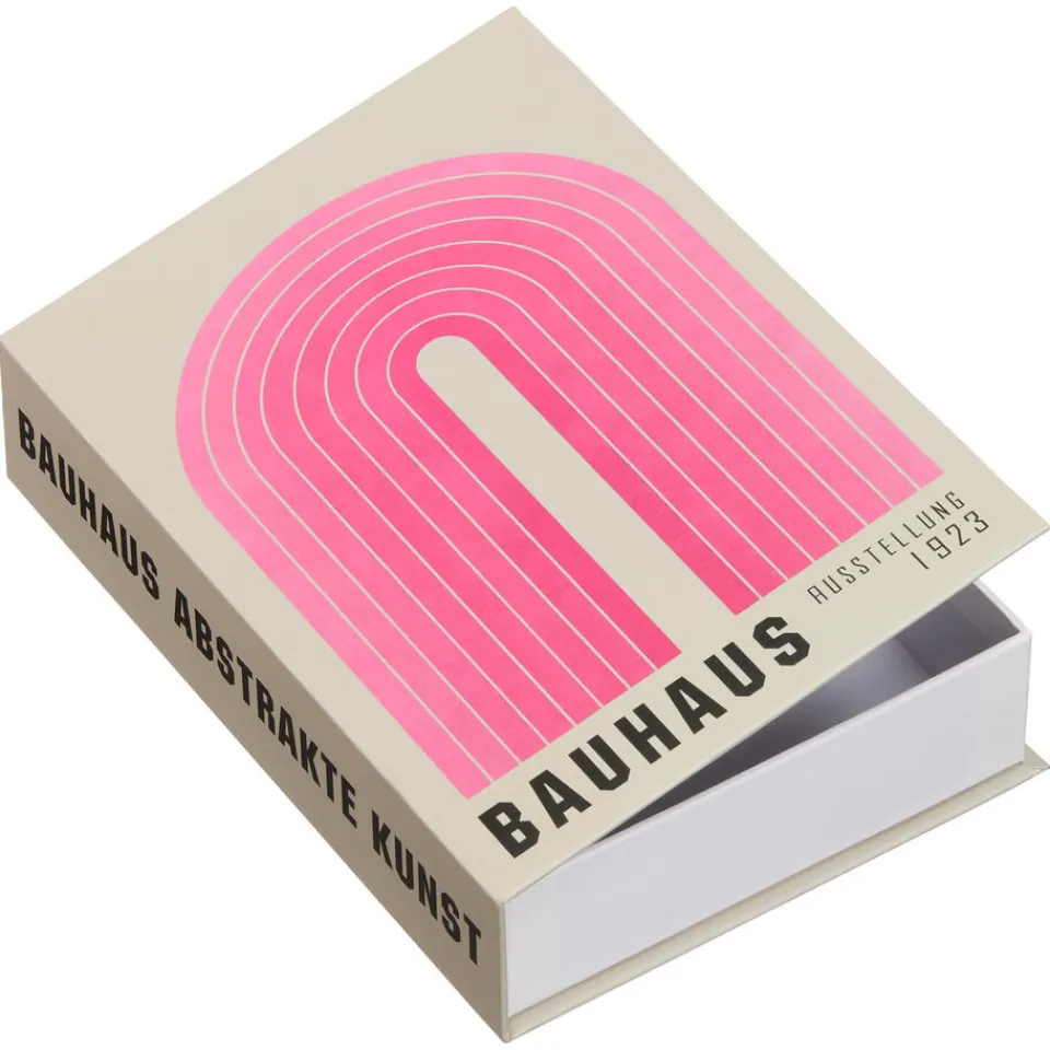 Kwantum Decoratieve Opbergdozen|Opbergboek Bauhaus Roze 16x23x5 Cm 16x23 Cm