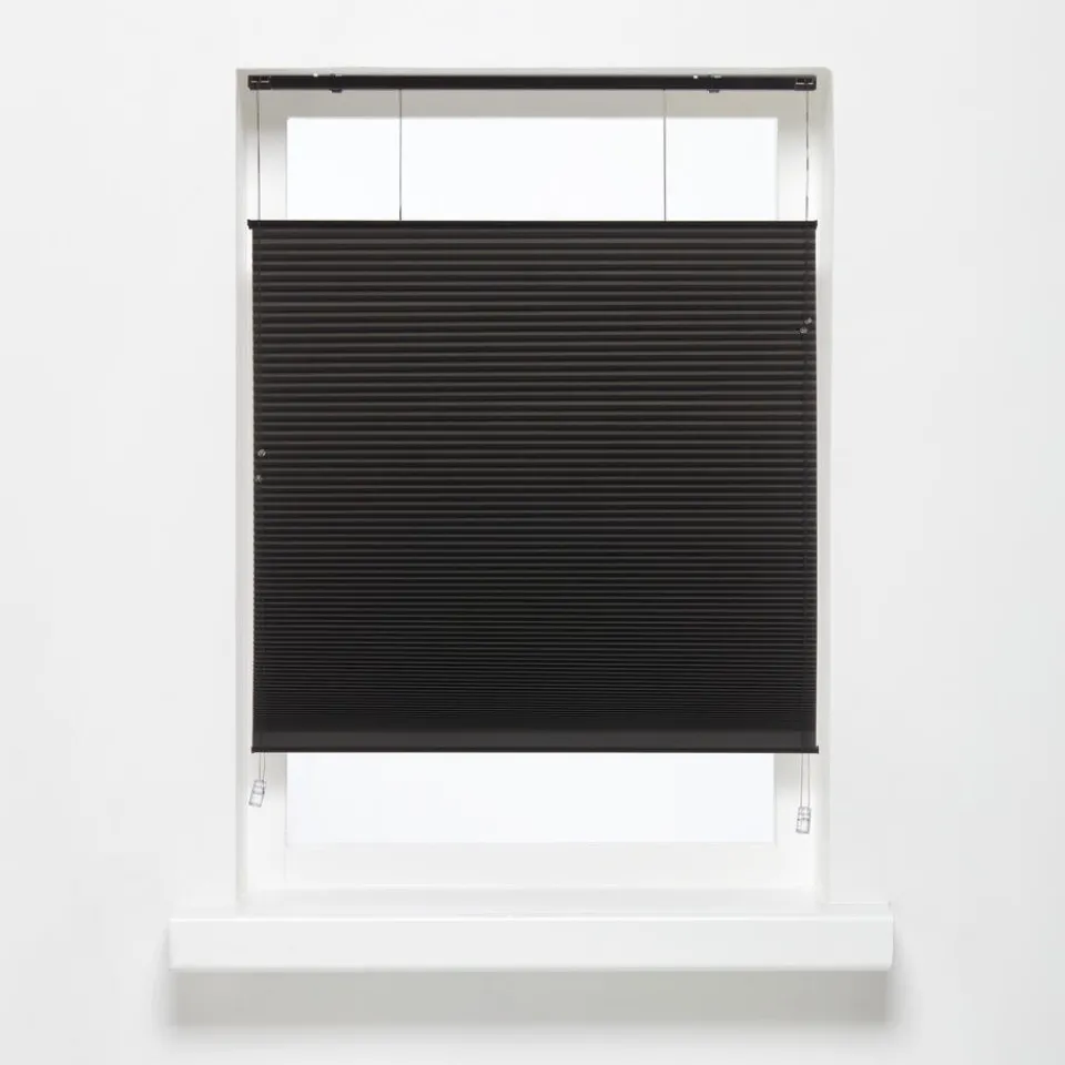 Kwantum Plisségordijnen|Plisségordijn Dae Zwart 80x175 Cm