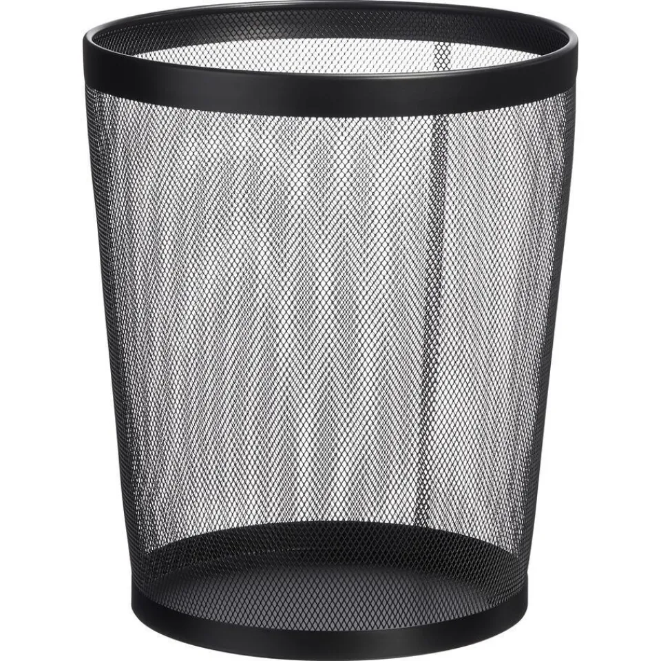 Kwantum Afvalbakken|Badkameraccessoires|Prullenmand Mesh 7 Liter Zwart