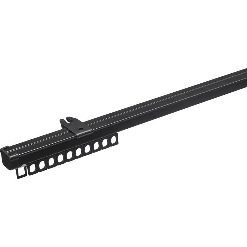 Kwantum Gordijnrails|Railset Op Maat Zwart 300 Cm