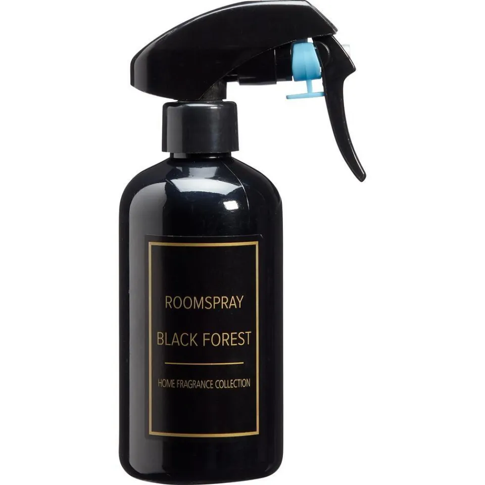 Kwantum Geurkaarsen & Geurstokjes|Geurkaarsen & Geurstokjes|Roomspray Black Forest Zwart