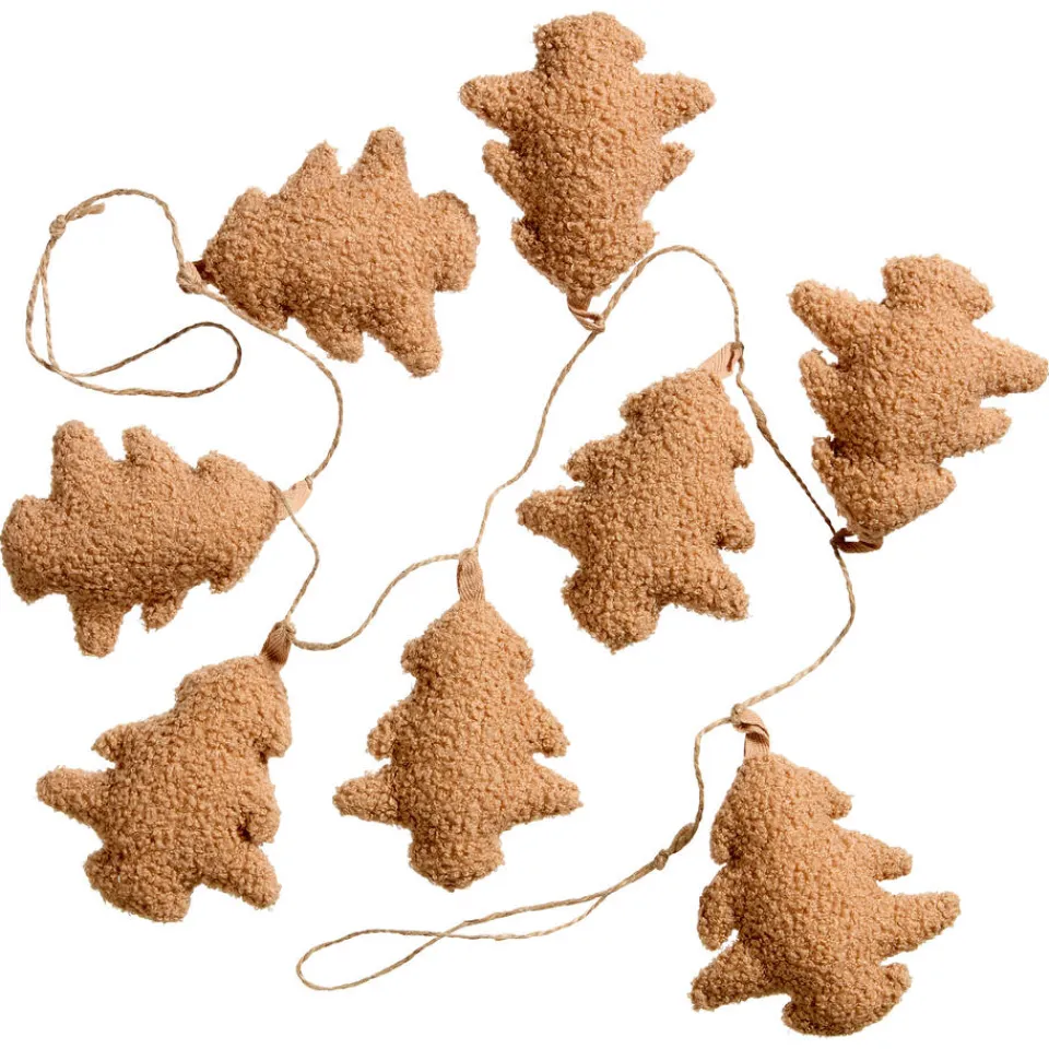 Kwantum Kerstdecoratie|Slinger Teddy Kerstboom Bruin 133 Cm
