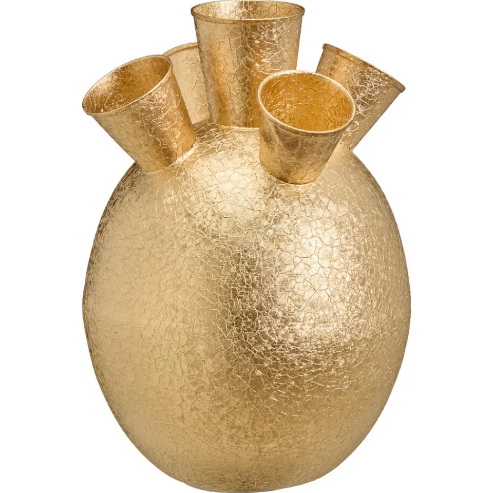 Kwantum Vazen & Potten|Tulpen Vaas Goud - 29x19 Cm