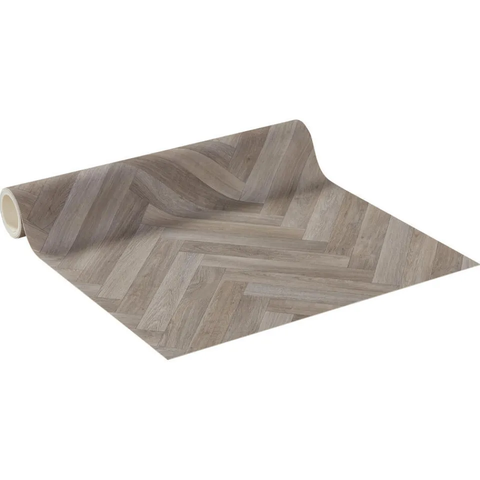 Kwantum Vinyl Vloeren|Vinyl Clarks Taupe Visgraat