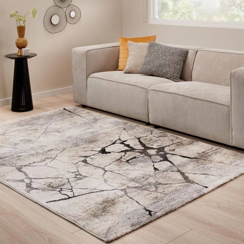 Kwantum Vloerkleden|Vloerkleden Woonkamer|Vloerkleed Impact Grijs 160x230 Cm
