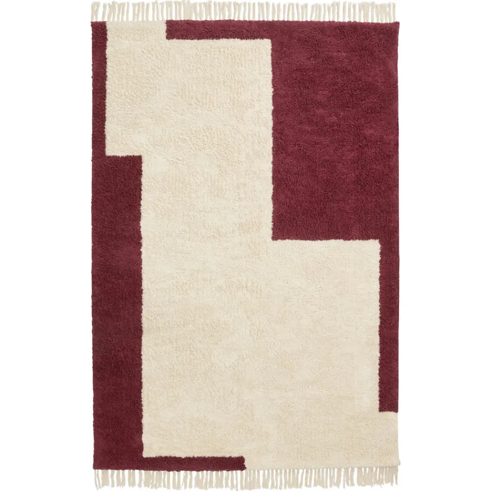 Kwantum Vloerkleden|Vloerkleden Woonkamer|Vloerkleed Ruby Bordeaux - 160x230 Cm