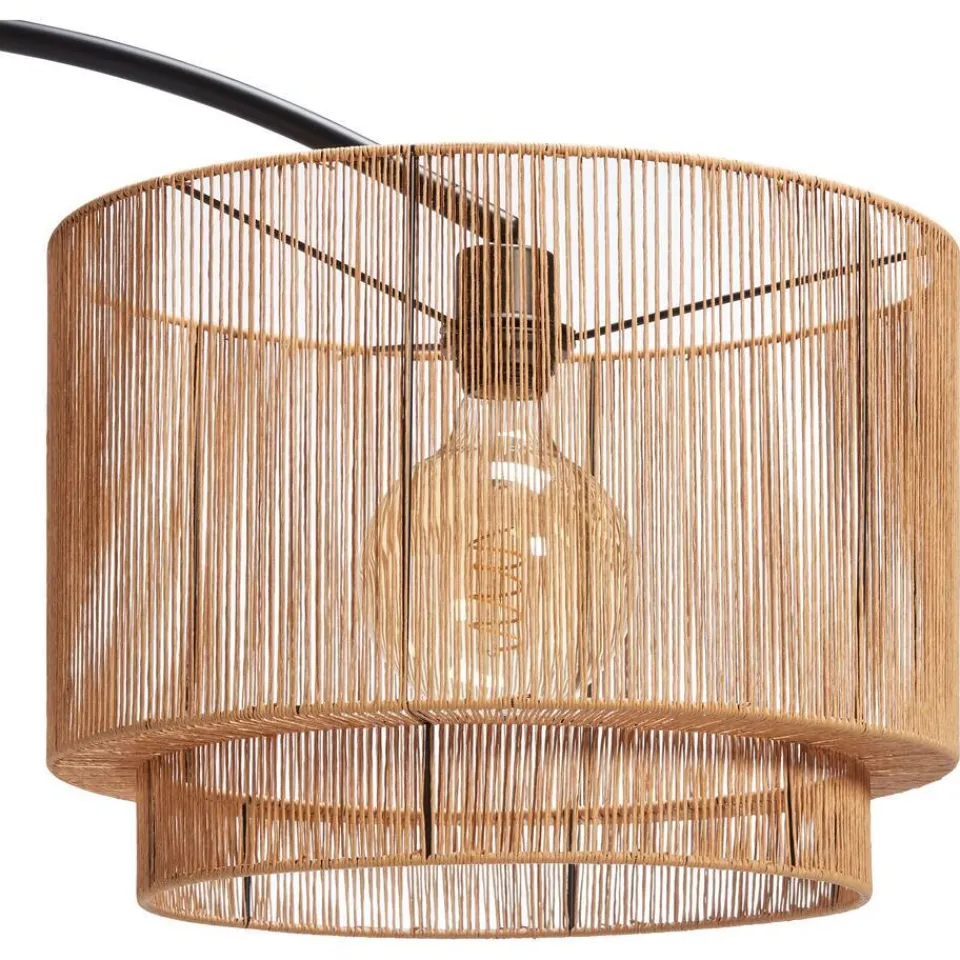 Kwantum Vloerlampen|Vloerlamp Cilen Zwart Bruin