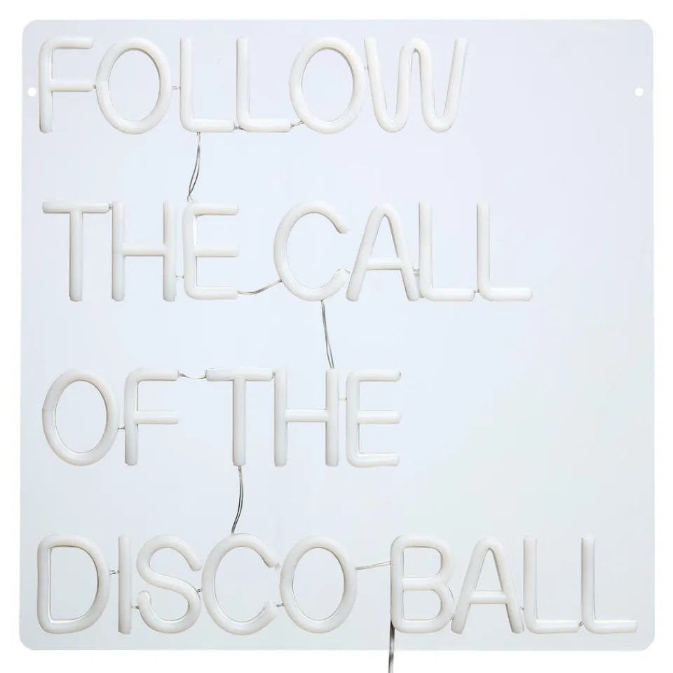 Kwantum Wandlampen|Wandlamp Neon Discoball Rood